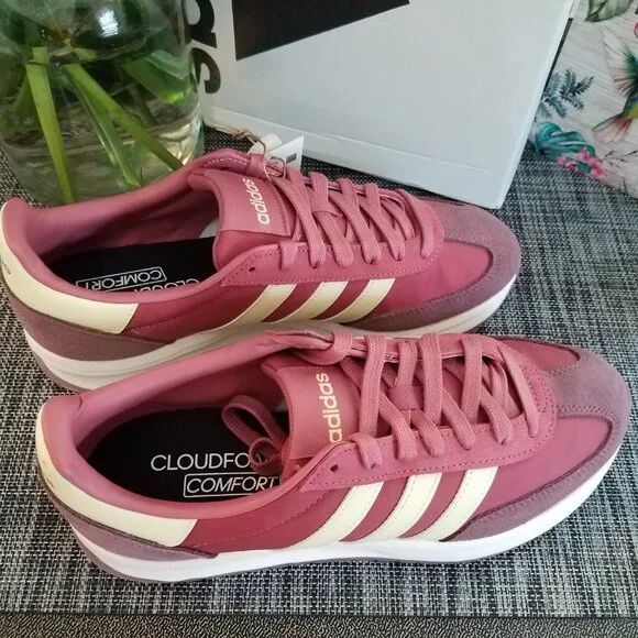 adidas Run 70s 2.0 Nylon/Suede Active Sport Gym Trainer~IH8598~Wonder Red/Yellow - Picture 6 of 11